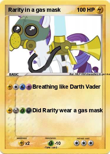 Pokemon Rarity in a gas mask