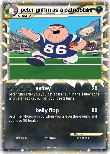 Pokemon peter griffin as a patriot tim