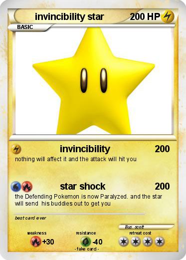 Pokemon invincibility star