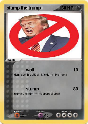 Pokemon stump the trump