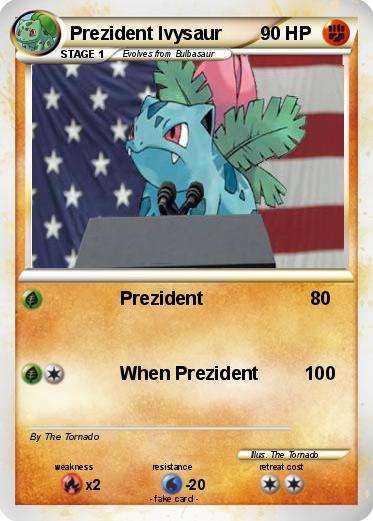 Pokemon Prezident Ivysaur