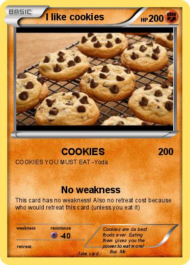 Pokemon I like cookies