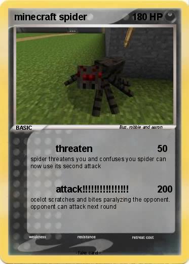 Pokemon minecraft spider