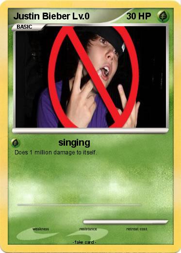 Pokemon Justin Bieber Lv.0
