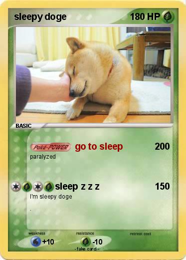 Pokemon sleepy doge