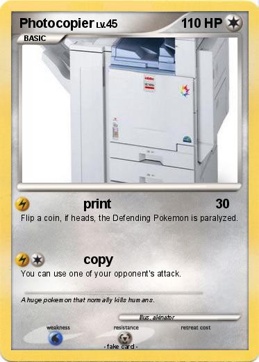 Pokemon Photocopier