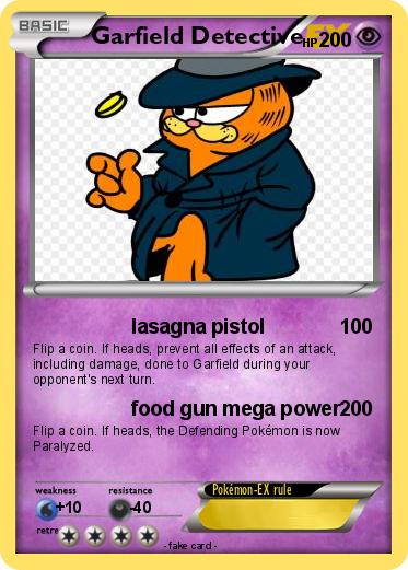 Pokemon Garfield Detective