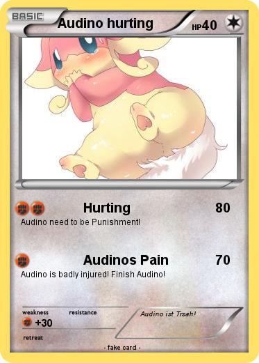 Pokemon Audino hurting