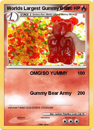 Pokemon Worlds Largest Gummy Bear