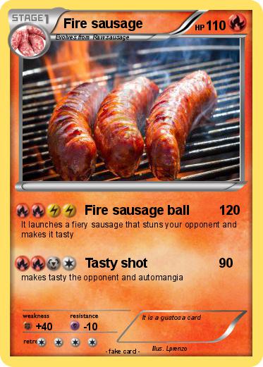 Pokemon Fire sausage