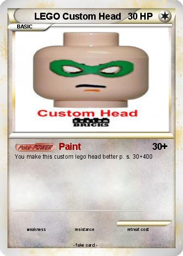 Pokemon LEGO Custom Head
