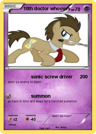 Pokemon 10th doctor whooves