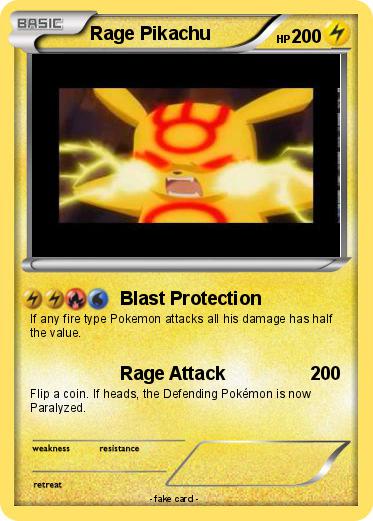 Pokemon Rage Pikachu