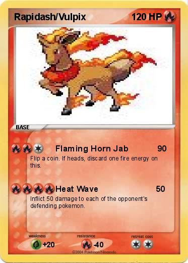 Pokemon Rapidash/Vulpix