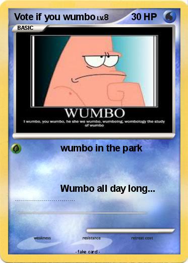 Pokemon Vote if you wumbo