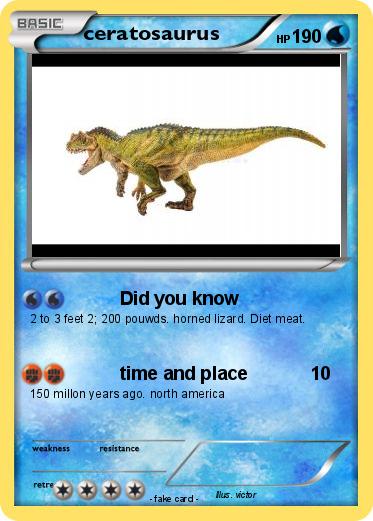 Pokemon ceratosaurus