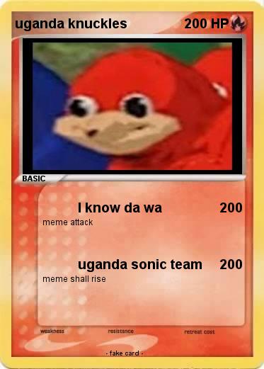 Pokemon uganda knuckles