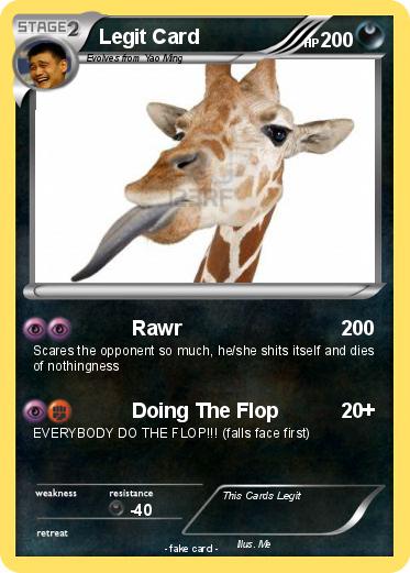 Pokemon Legit Card
