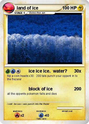 Pokemon land of ice
