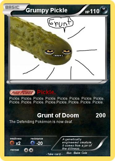 Pokemon Grumpy Pickle