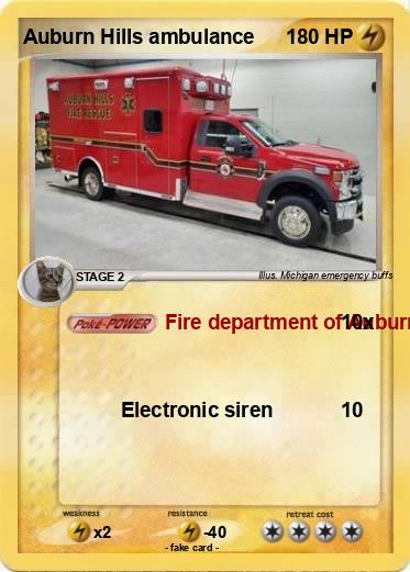 Pokemon Auburn Hills ambulance