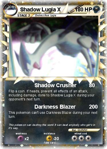 Pokemon Shadow Lugia X