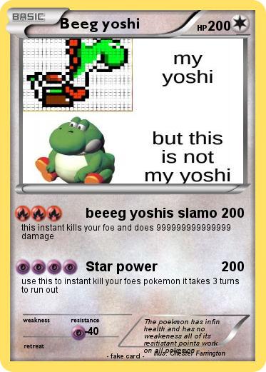 Pokemon Beeg yoshi