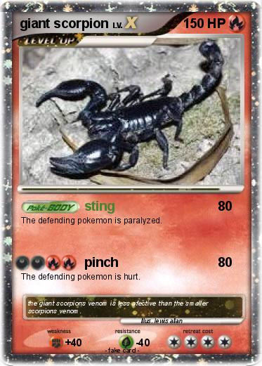 Pokemon giant scorpion