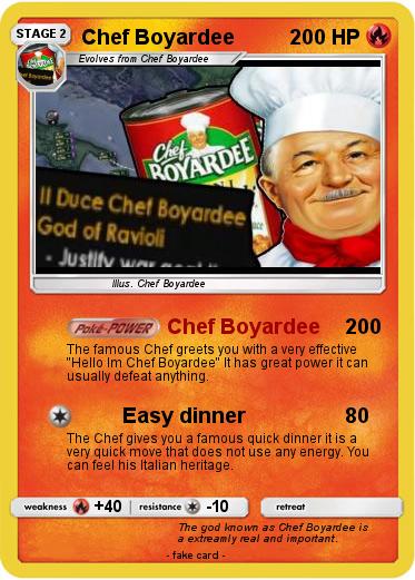 Pokemon Chef Boyardee