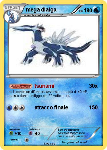 Pokémon mega dialga 32 32 - tsunami - My Pokemon Card