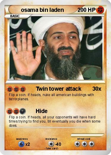 bin laden twin towers. Pokemon osama in laden