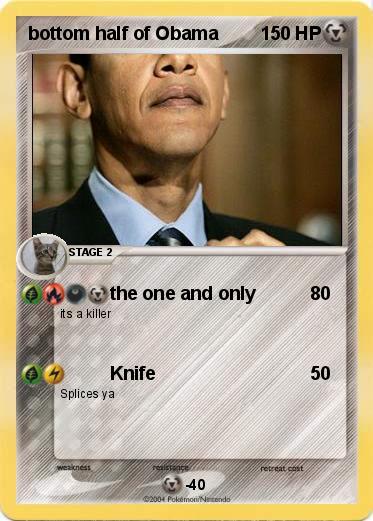 Pokemon bottom half of Obama