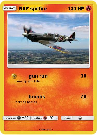Pokemon RAF spitfire