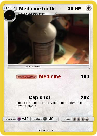Pokemon Medicine bottle