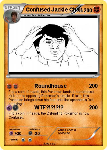 Pokemon Confused Jackie Chan