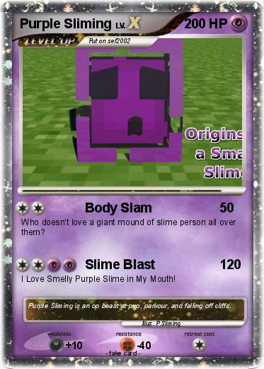Pokemon Purple Sliming
