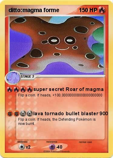 Pokemon ditto:magma forme