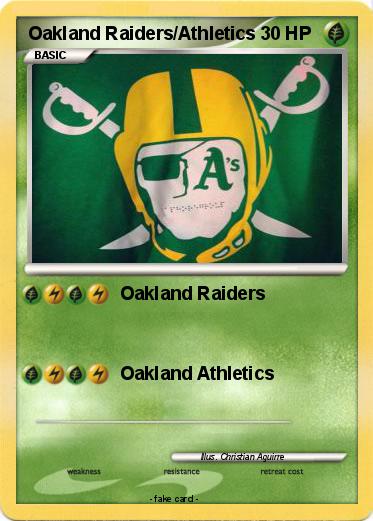 Pokemon Oakland Raiders/Athletics