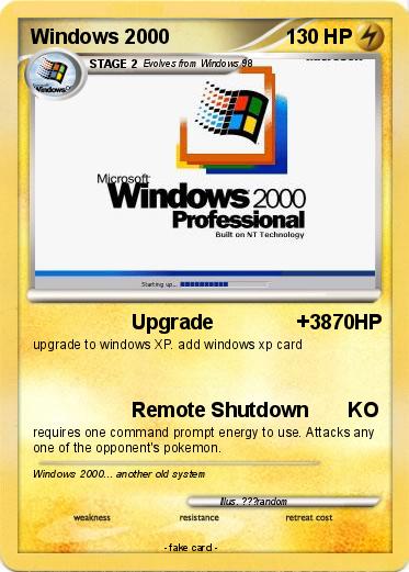 Pokemon Windows 2000