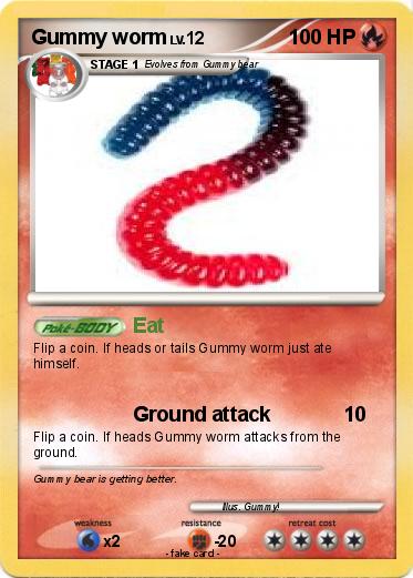 Pokemon Gummy worm