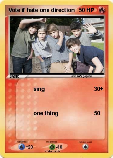 Pokemon Vote if hate one direction