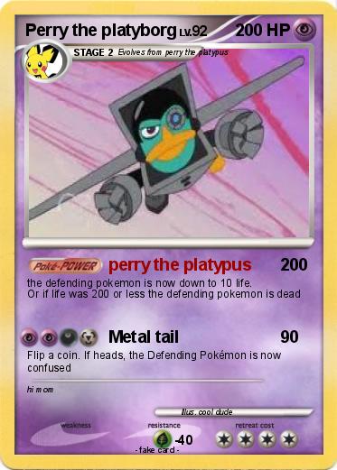 Pokemon Perry the platyborg