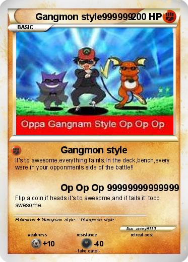 Pokemon Gangmon style999999