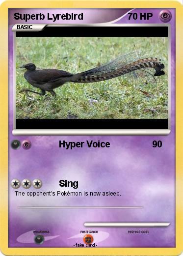 Pokemon Superb Lyrebird