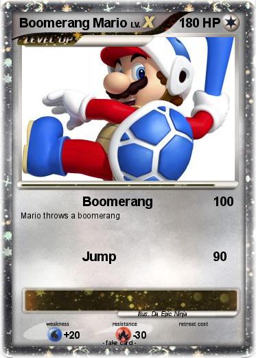 Pokemon Boomerang Mario