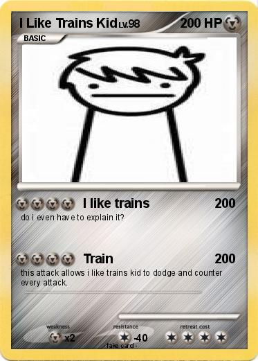 Pokemon I Like Trains Kid