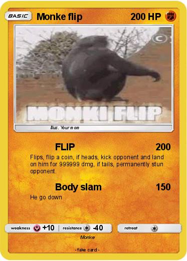 Pokemon Monke flip