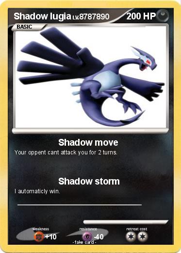 Pokemon Shadow lugia