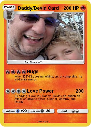 Pokemon Daddy/Devin Card