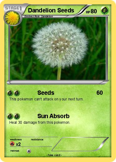Pokemon Dandelion Seeds